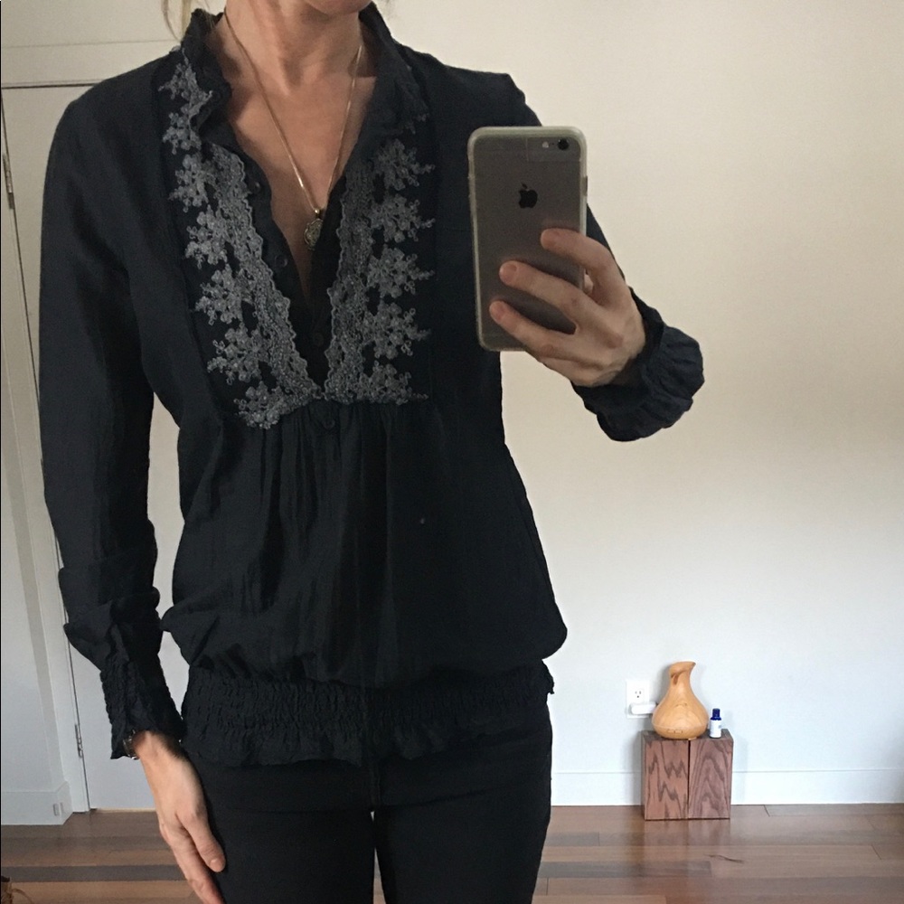 Hugo Boss blouse, black, size S
